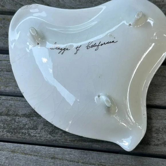 Vintage Stagg’s of California Pottery Mid Century Abstract Fish Ashtray - Picture 5 of 8